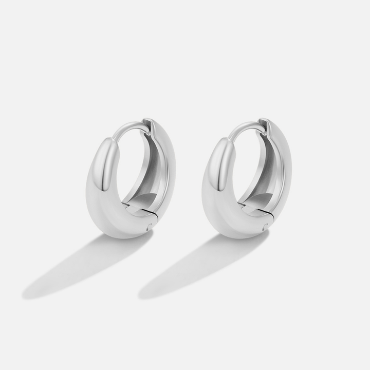 Audrey Silver Hoops