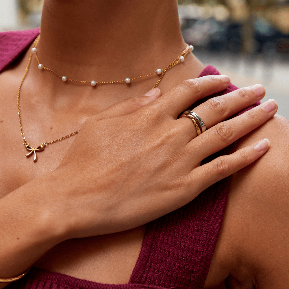 Elena’s Trio Twirl Spark Ring